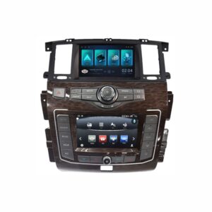 Nissan Patrol car stereo, dual screen, SatNav Nissan Patrol, 8-inch screen, Car Audio Expert Australia, V6 car stereo, navigation system, Nissan audio upgrade, CarPlay