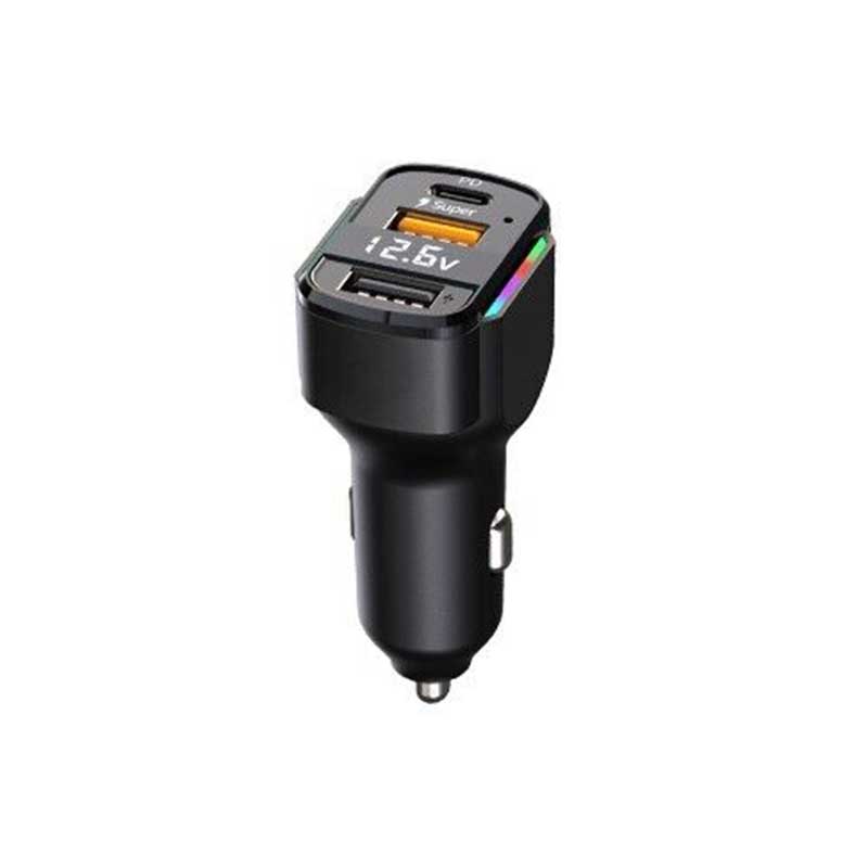 Fast car charger with FM transmitter PD36/65W | Car Audio Expert | Australia